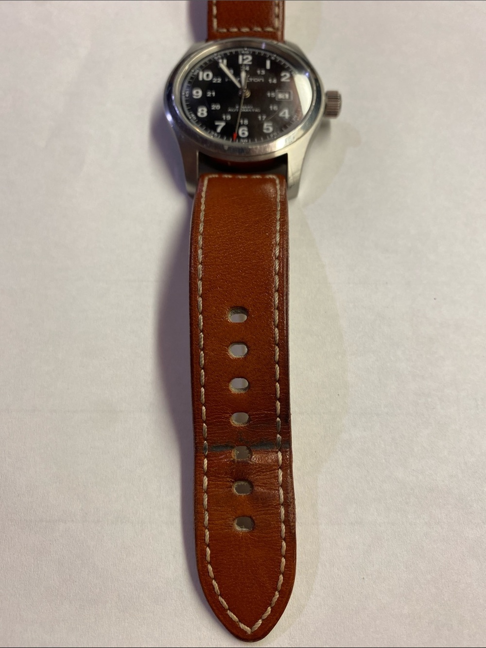 Hamilton men’s khaki field automatic leather strap watch - Picture 4 of 9